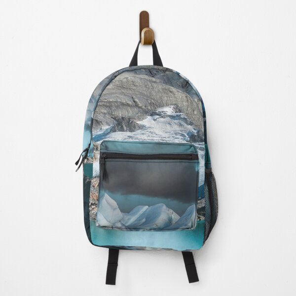 Item preview, Silver mountains dream land Rock white, teal blue lake and clouds designed and sold by August-E.
