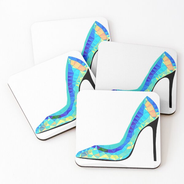 Item preview, Elegant blue crystal shoe designed and sold by Aenota.