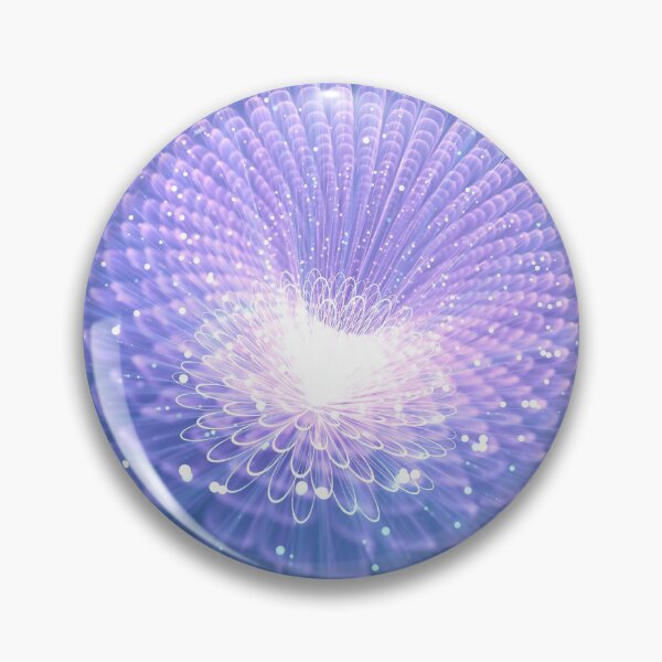 Item preview, Fractal Blue Shining Chrysanthemum  designed and sold by Aenota.
