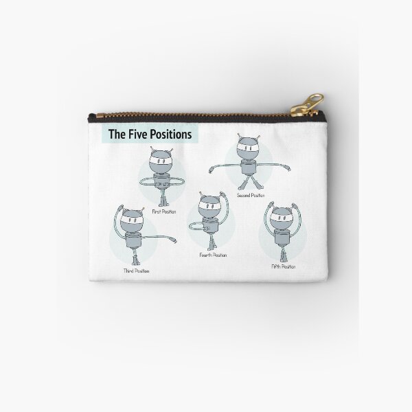 Item preview, The Five Ballet Feet Positions With Robots designed and sold by Otter-Grotto.