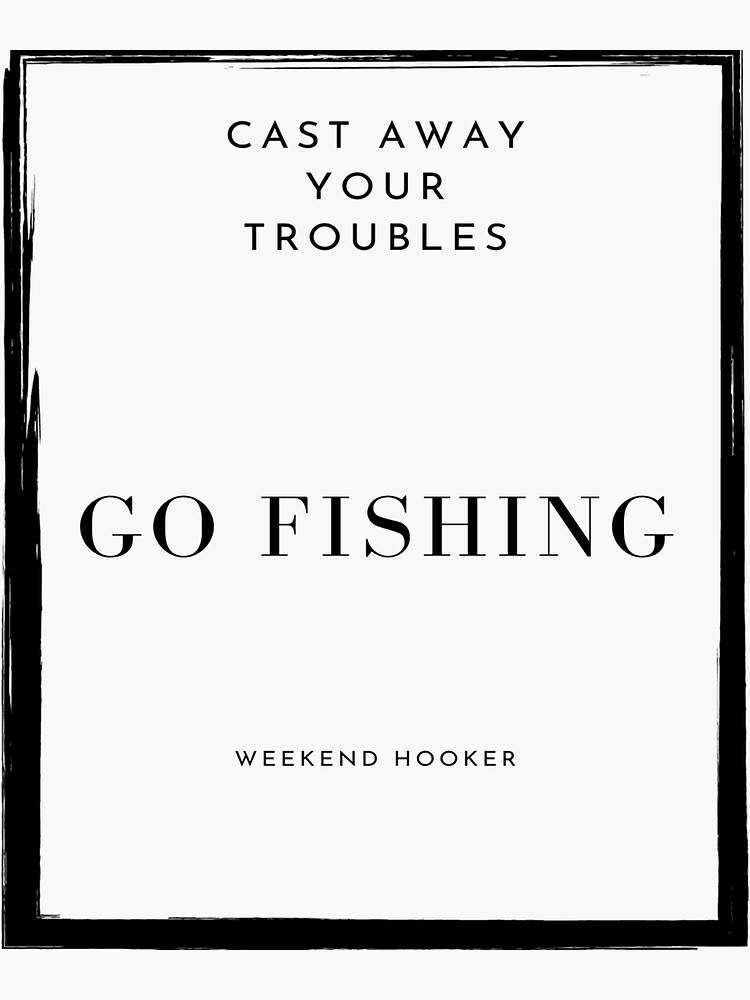 Fishing Hooker Decal -  Canada