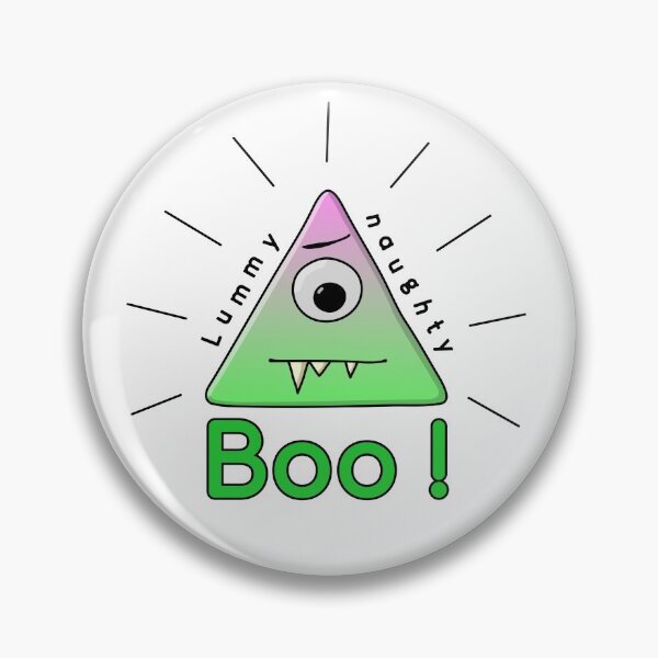 Item preview, Lummy Naughty - cute triangle monster - illuminati pun designed and sold by reIntegration.