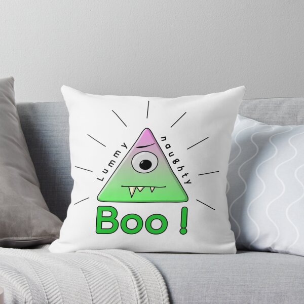 Item preview, Lummy Naughty - cute triangle monster - illuminati pun designed and sold by reIntegration.