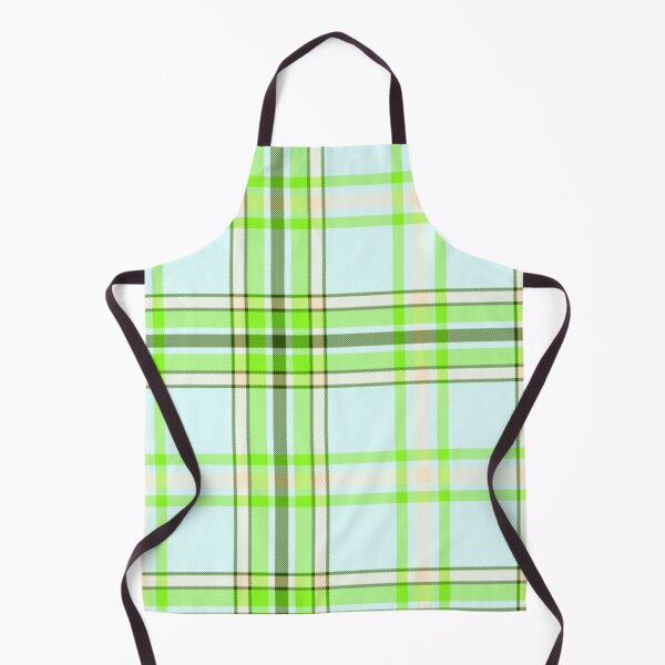 Item preview, Bright Green Light Blue and Cream 1x1 Twill Plaid designed and sold by patternedprints.