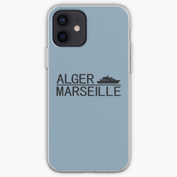 Alger Marseille, design de voyage Coque souple iPhone