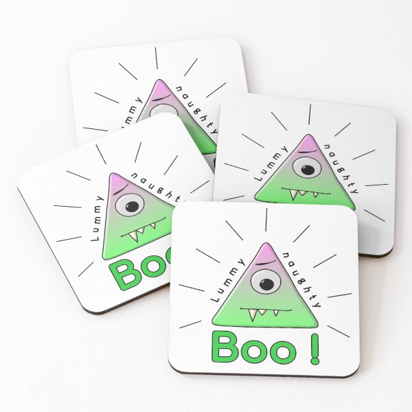 Item preview, Lummy Naughty - cute triangle monster - illuminati pun designed and sold by reIntegration.