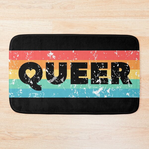 Item preview, Queer Retro Flag Distressed Rainbow designed and sold by TheTSpot.