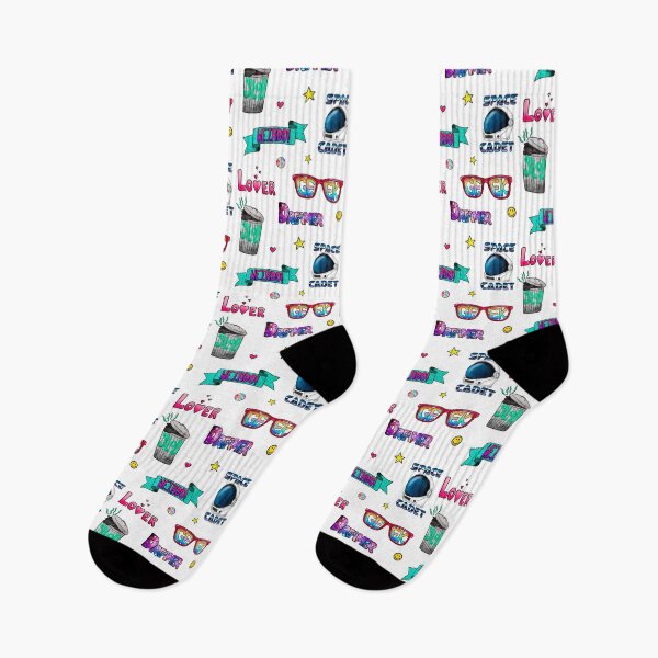 Item preview, I Am A... Dreamer, Slob, Space Cadet, Weirdo, Lover, Geek | 90s Random Cartoon Mood Pattern designed and sold by theBlueKazoo.