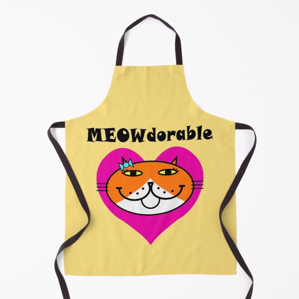 Item preview, MEOWdorable - PURRty Orange Kitty Face on a Pink Heart designed and sold by RawSunArt.
