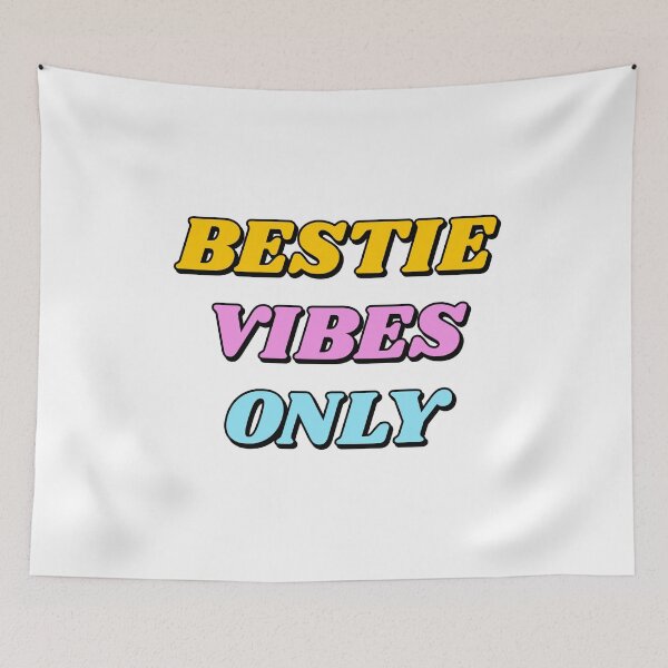 Item preview, Bestie vibes only multicolor designed and sold by Inspirationmotivation.