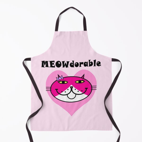 Item preview, MEOWdorable - PURRty Pink Kitty Face on a Pink Heart designed and sold by RawSunArt.