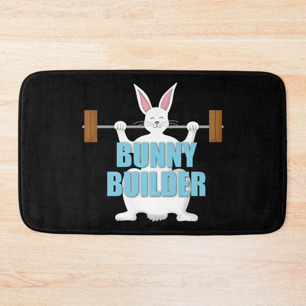 Item preview, Bunny Builder Easter Bunny Rabbit Weightlifter designed and sold by Gsallicat.