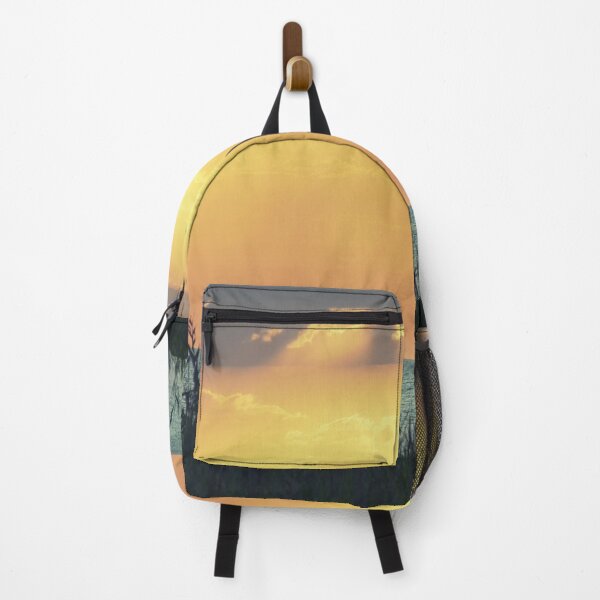 Artikelvorschau, Godly sunset, wild grass, shaded clouds, orange, yellow, blue aesthetic, beach side sunrise entworfen und verkauft von August-E.