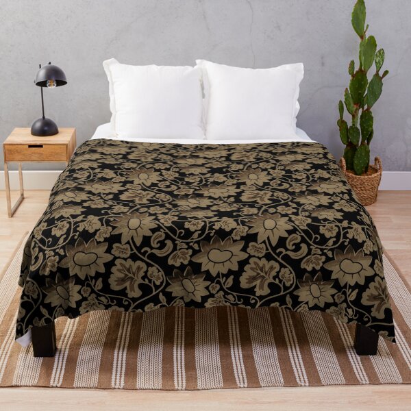 Aperçu de l'œuvre Coloris Vintage Ornate Floral- Sepia créée et vendue par YGA Studio.