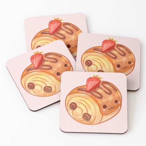 Item preview, Cute Chocolate Croissant (Pan Au Chocolat) designed and sold by GalaxyChicken.