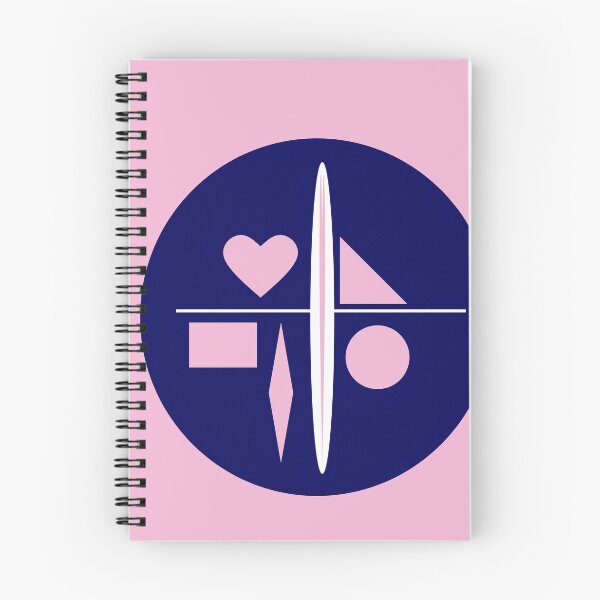 Item preview, Blue Pink and White Geometric Abstract 31 designed and sold by vortexatelier.
