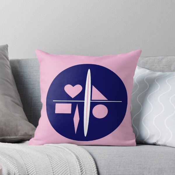 Item preview, Blue Pink and White Geometric Abstract 31 designed and sold by vortexatelier.