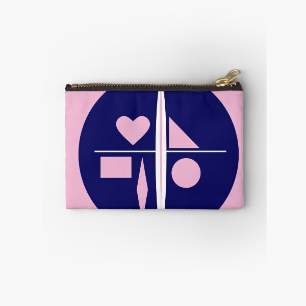 Item preview, Blue Pink and White Geometric Abstract 31 designed and sold by vortexatelier.