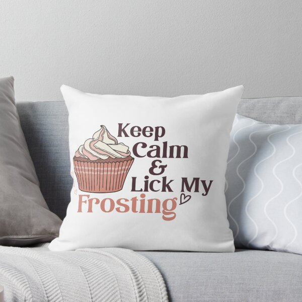 Item preview, Keep Calm and Lick My Frosting - Strawberry and Cream Cupcake designed and sold by DesignLabMedia.