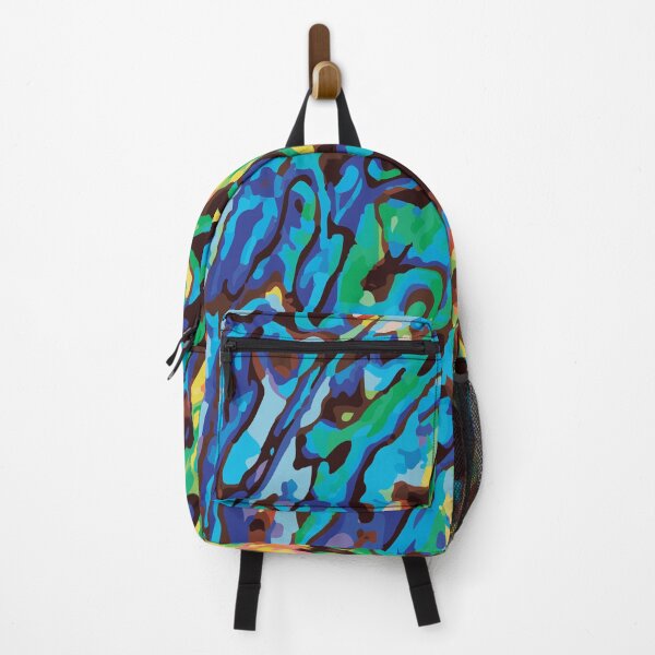 Item preview, New Zealand Paua Abalone Blue Green Yellow Sea Shell Graphic Pattern designed and sold by Ciara Shortall.