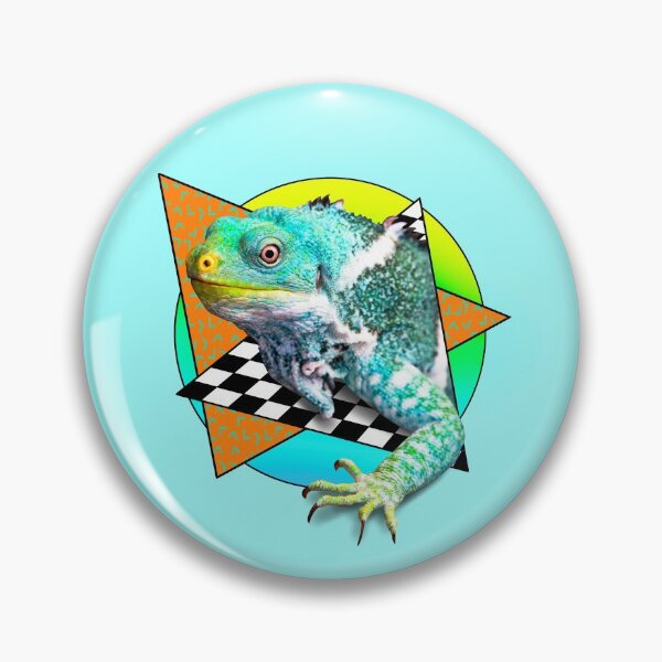 Item preview, Blue Iguana  | Retro Reptile  designed and sold by theBlueKazoo.