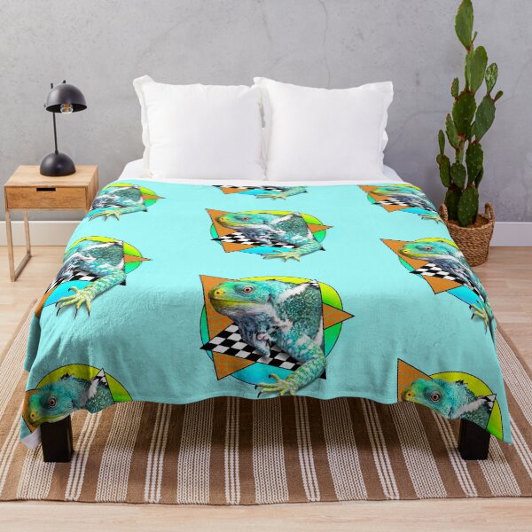 Item preview, Blue Iguana  | Retro Reptile  designed and sold by theBlueKazoo.
