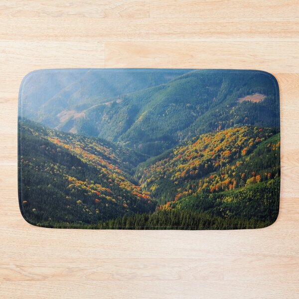 Item preview, Wild garden hillside sunrise, meadow mountains, green forest designed and sold by August-E.
