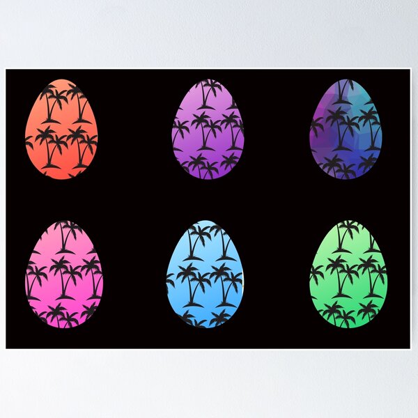 Item preview, Bright Tropical Easter Eggs designed and sold by Felicity-K.