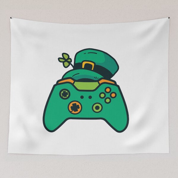 Item preview, Video gaming controller saint patrick day gamer gift for men and women. designed and sold by TheFlipRepublic.