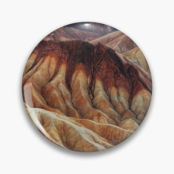 Item preview, Badland, color shaded rich valley summit, red, brown, orange, yellow, dry desert designed and sold by August-E.