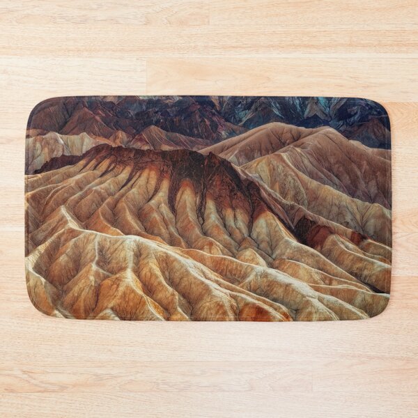 Item preview, Badland, color shaded rich valley summit, red, brown, orange, yellow, dry desert designed and sold by August-E.
