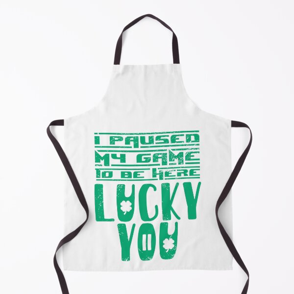 Item preview, I paused my game to be here lucky you saint patrick day gamer gift for men and women. designed and sold by TheFlipRepublic.