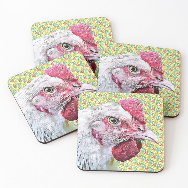 Item preview, Chicken with Vintage Abstract Background designed and sold by theblueofmyeye.