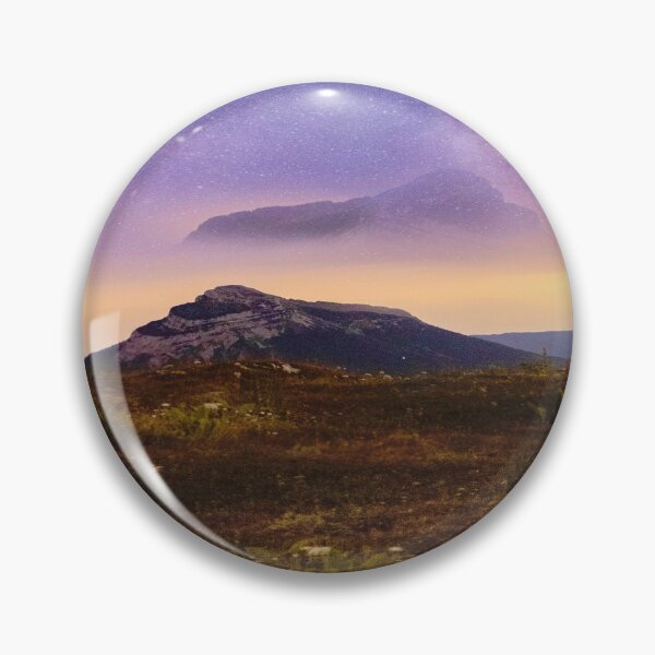 Item preview, On the mars, Futuristic illusion, fantasy land, meadow mountains, shiny galaxy sky, wild grassland, green plains forest designed and sold by August-E.