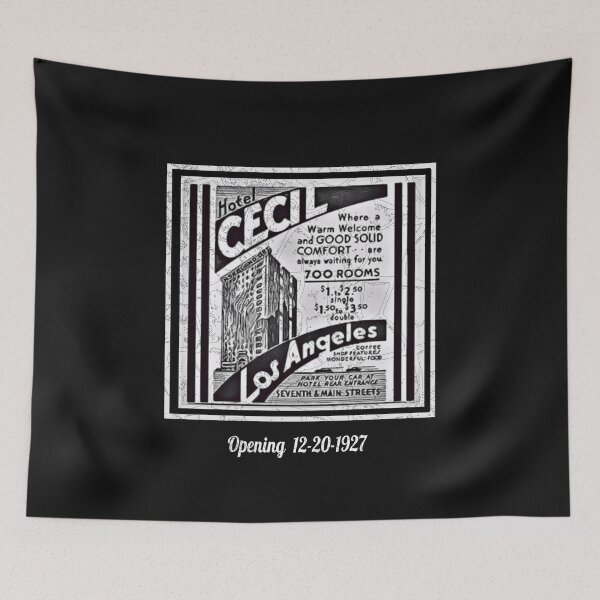 Item preview, Hotel Cecil Famous Hotel Vintage Ad Graphic designed and sold by FTAPS.