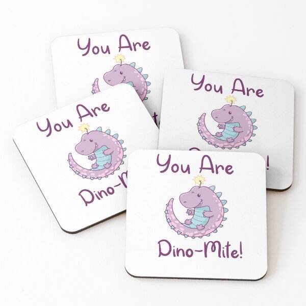 Item preview, You Are Dino-Mite! Purple Blue Pink Dinosaur Love designed and sold by Fayem7.