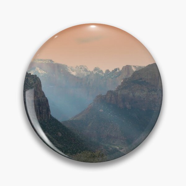 Item preview, Travel view, rocky mountains, orange sky, wild forest designed and sold by August-E.