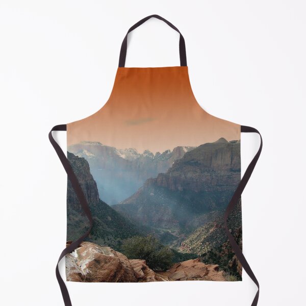 Item preview, Travel view, rocky mountains, orange sky, wild forest designed and sold by August-E.