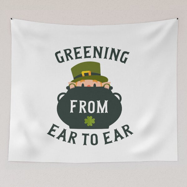 Item preview, Greening from ear to ear saint patrick day gamer gift for men and women. designed and sold by TheFlipRepublic.