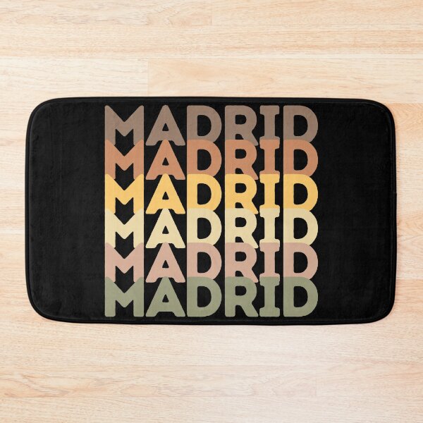 Item preview, Madrid Retro Typography Vintage Colors designed and sold by Hoiho Adventure Shirts.