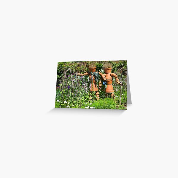 Flower Pot Men Greeting Card