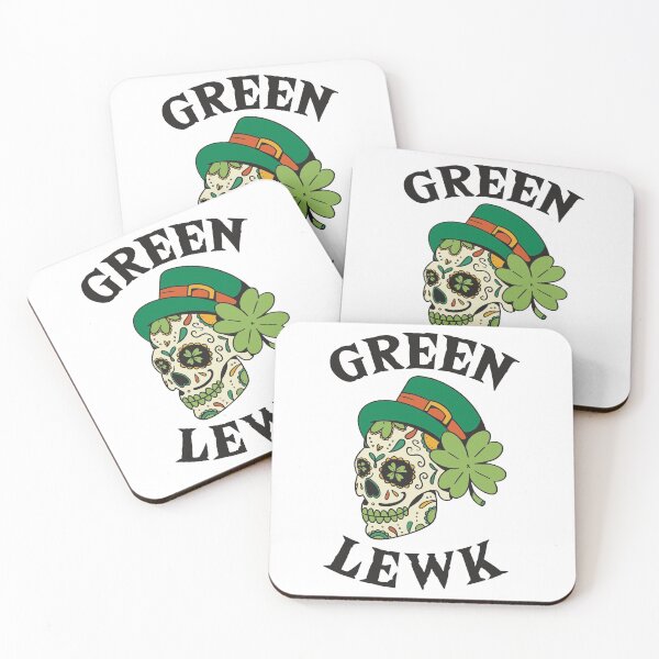 Item preview, Skulls and green dias de muertes saint patrick day gamer gift for men and women. designed and sold by TheFlipRepublic.