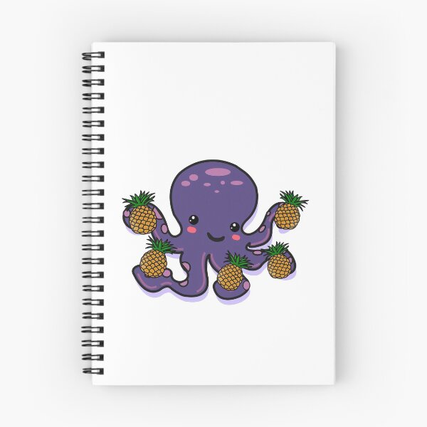 Item preview, Pineapple Octopus | Cute Purple Kawaii Octopus with Pineapples designed and sold by Rabbitti.