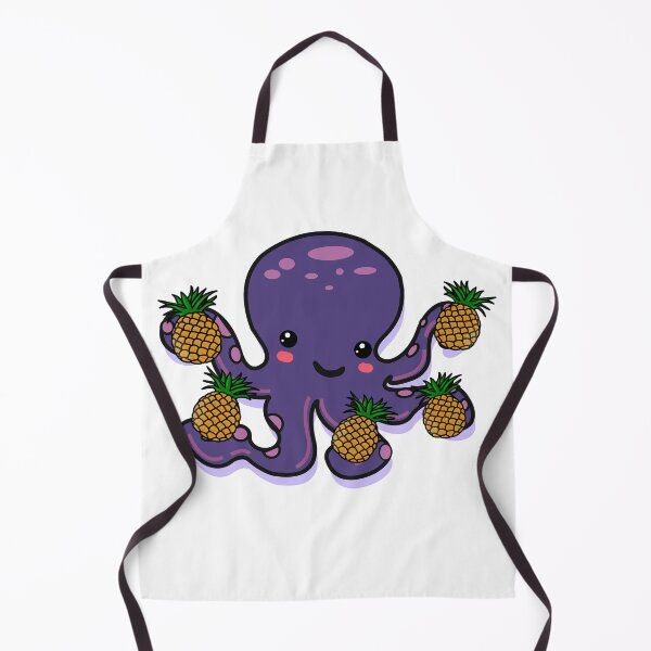 Item preview, Pineapple Octopus | Cute Purple Kawaii Octopus with Pineapples designed and sold by Rabbitti.