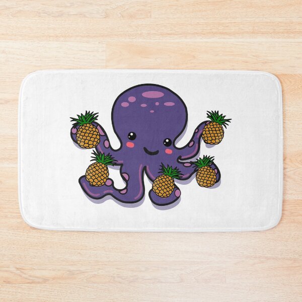 Item preview, Pineapple Octopus | Cute Purple Kawaii Octopus with Pineapples designed and sold by Rabbitti.
