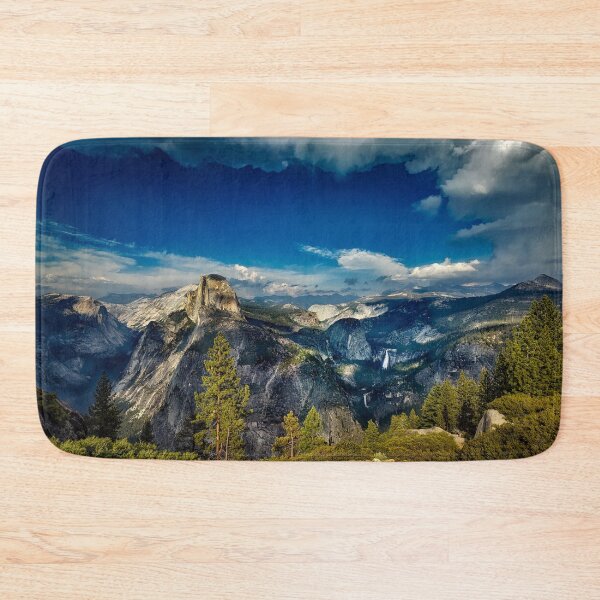 Item preview, Shiny silver mountains, bright blue sky, wild forest designed and sold by August-E.