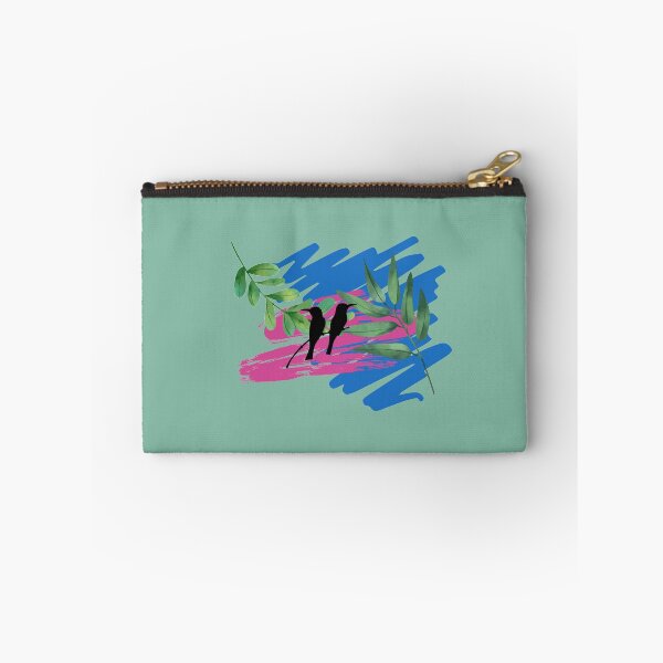 Item preview, Abstract artwork of two black love birds chilling out ! designed and sold by Byoudesigns.