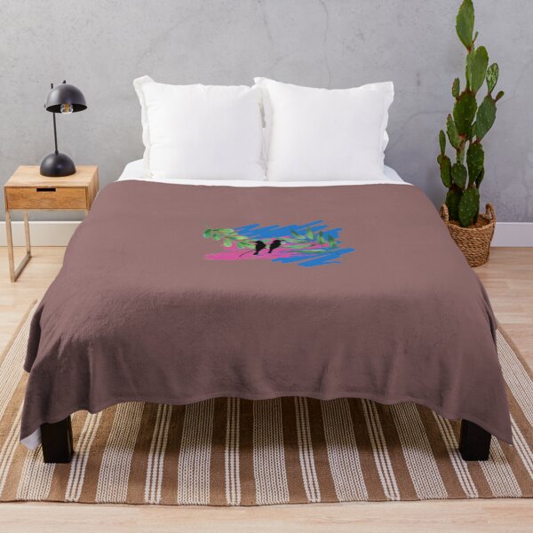 Item preview, Abstract artwork of two black love birds chilling out ! designed and sold by Byoudesigns.