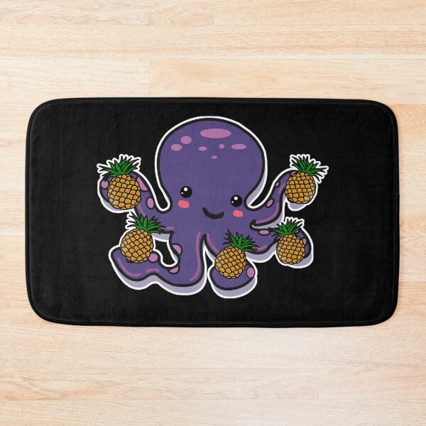 Item preview, Pineapple Octopus | Cute Purple Kawaii Octopus with Pineapples designed and sold by Rabbitti.