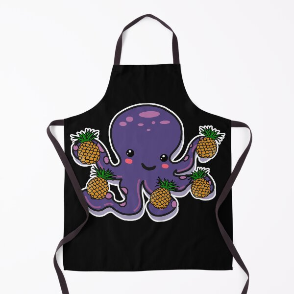 Item preview, Pineapple Octopus | Cute Purple Kawaii Octopus with Pineapples designed and sold by Rabbitti.